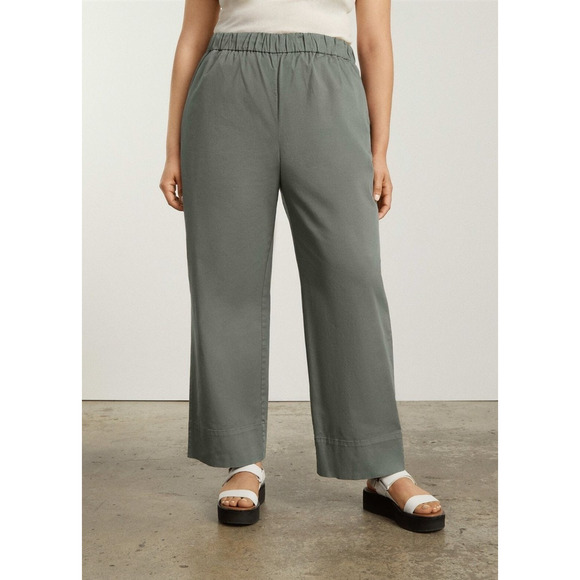 Everlane The Easy Pant Straight Leg Chino in Pewter Green L - Picture 1 of 6